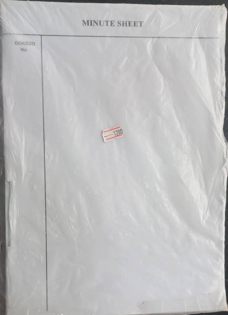 Minute Sheet - A4 - 100 sheets