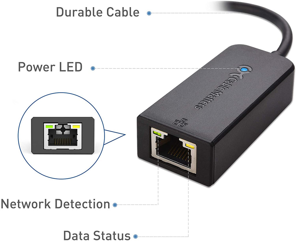 Adapter - Cable - Ethernet To Usb - 3.0