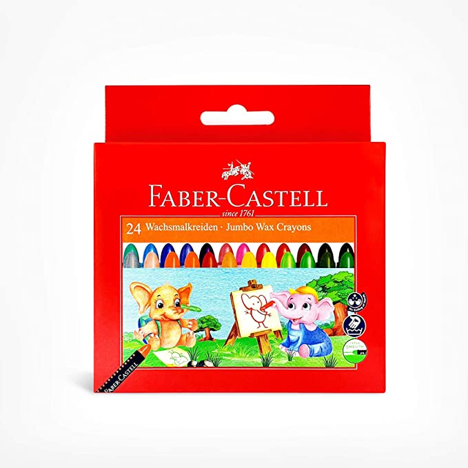 Crayon - 12 color - Jumbo - Faber-Castell - 120040