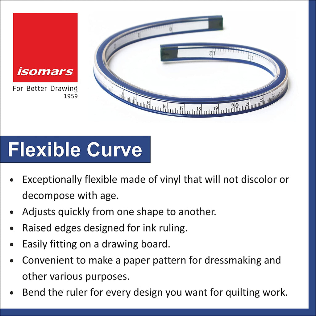 Flexible Curve - Isomars - 30cm - Art#FCM30cm