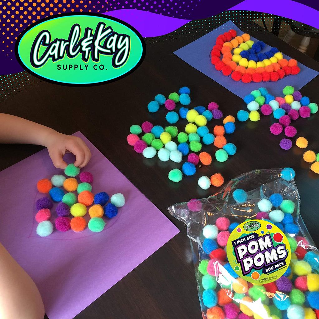 Crafty - Pom Pom - 15mm - 60pc - Mix Colour