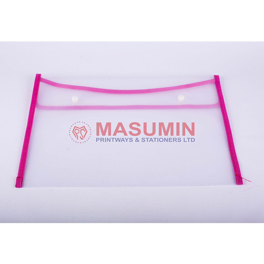 Document Wallet - Transparent - With 2 Button