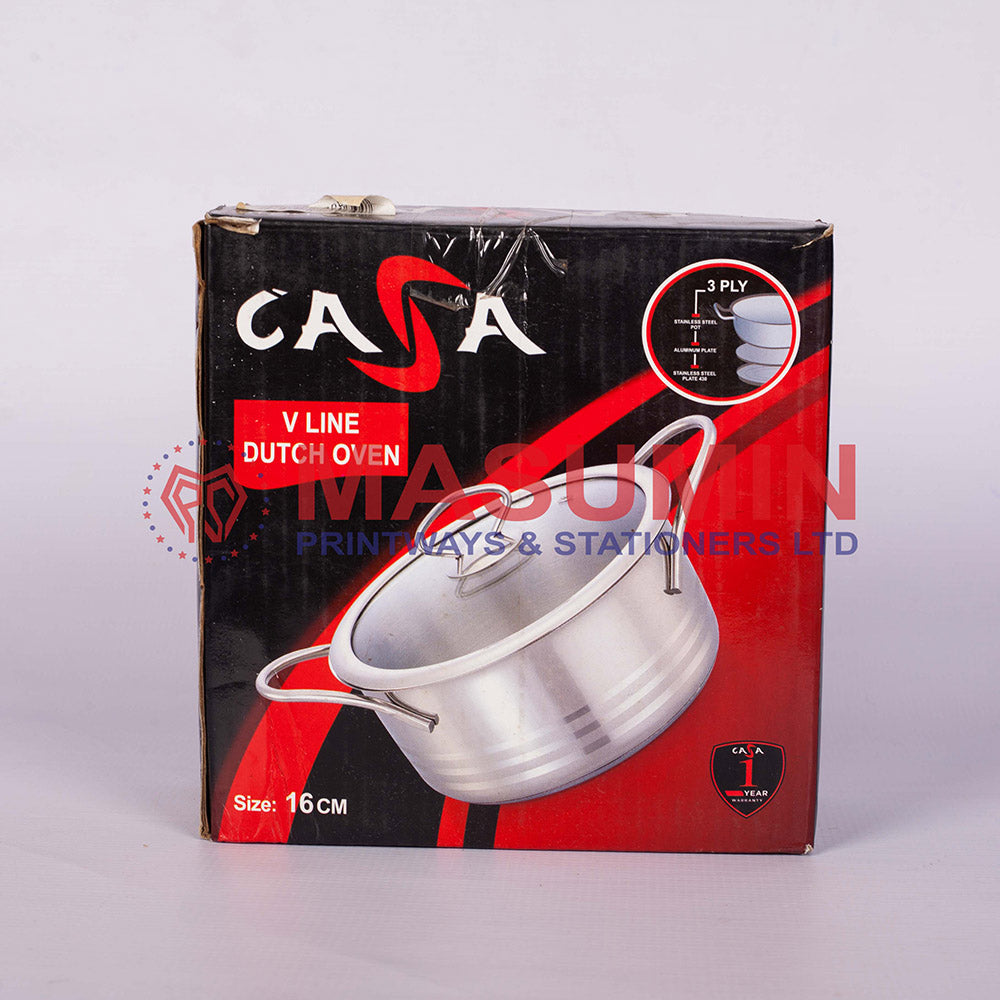 Dutch - Oven - With - Glass Lid - Casa - CA-DO18