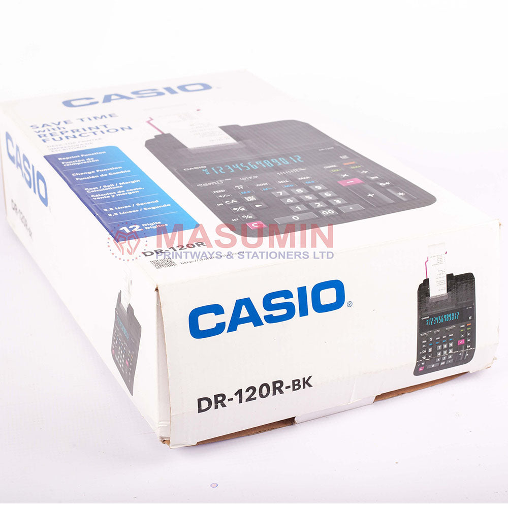 Calculator casio printing DR-120TM-BK