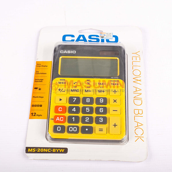 Calculator - Casio - MS-20NC-BYW - 12 Digit