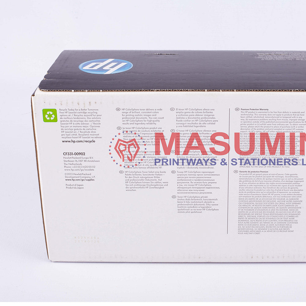 Toner - HP - 654A - Cyan - CF-331A