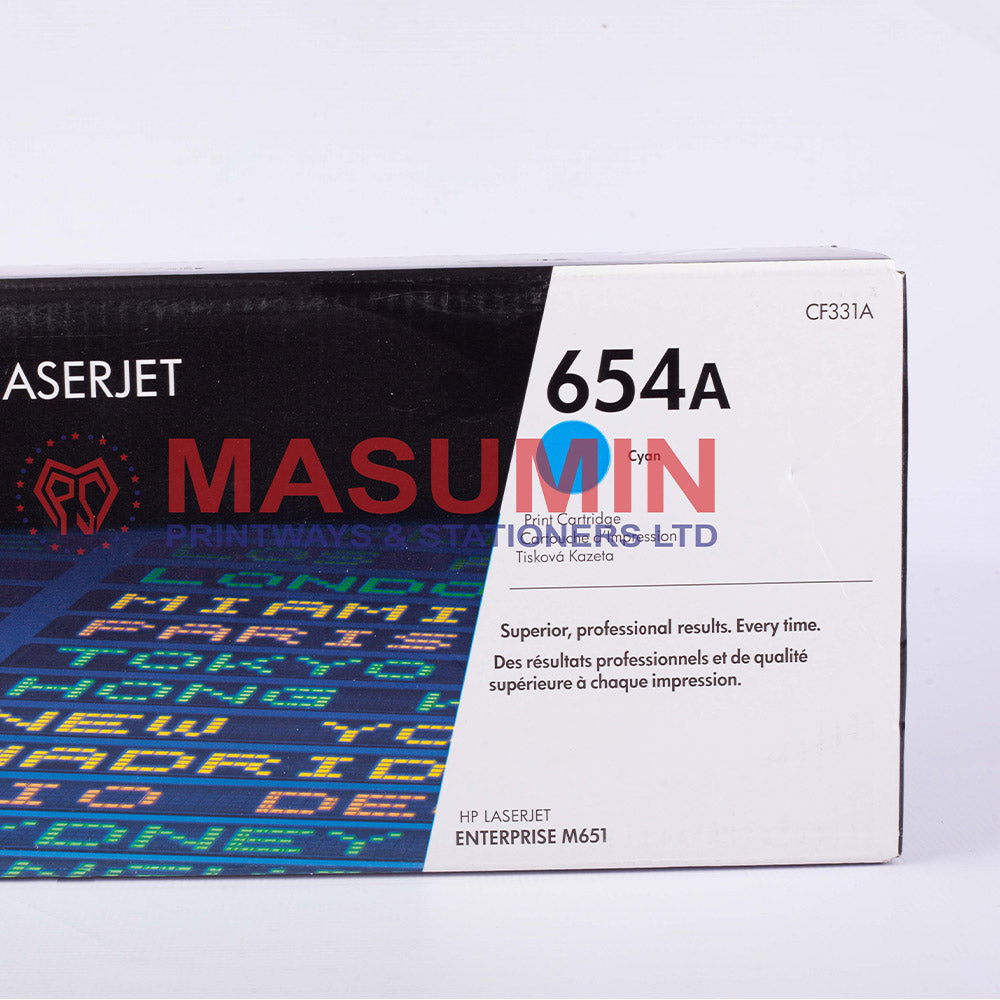 Toner - HP - 654A - Cyan - CF-331A