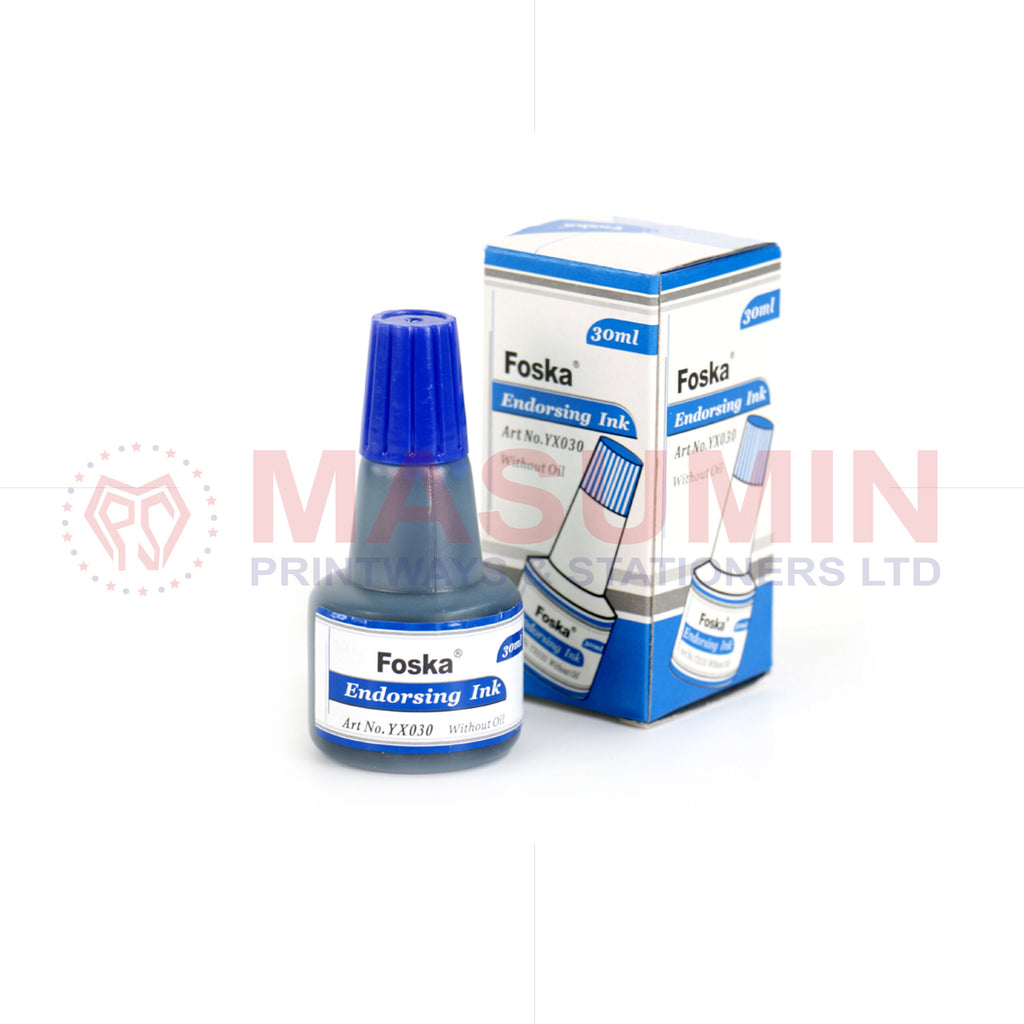 Stamp Pad Ink - Blue - Foska - YX030 - 30ml
