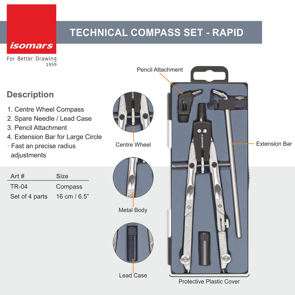 Compass - Isomars - 2 Pcs Set - Rapid - Art#TR02