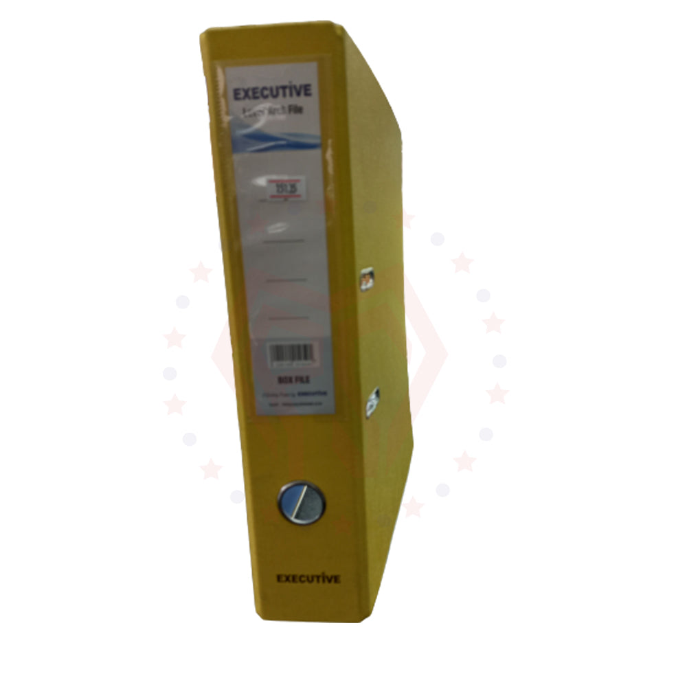Box File - Pvc - Yellow - Executive - 3''