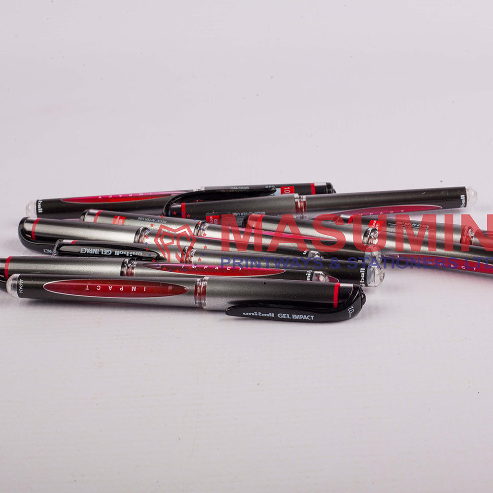 Pen - Uniball - Gel Impact - Red - UM-153S