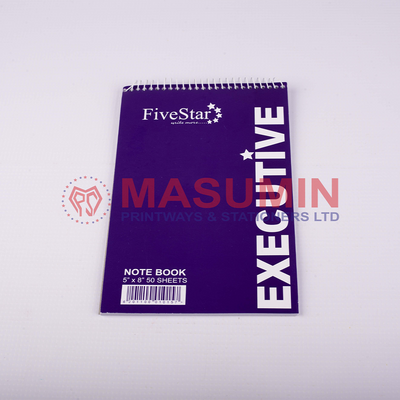 Note Book - Spiral - 8x5 - Top Open - Masuminprintways