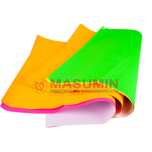 Manila - A4 - 120gsm - Neon Colour - 25 sheets