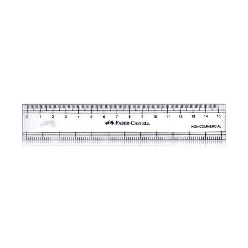 Ruler - 6'' - Faber Castell - Plastic -170640