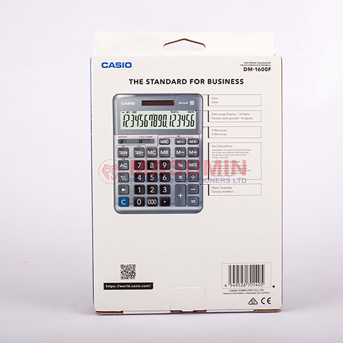 Calculator - Casio - DM-1600F - 16 Digit - Masuminprintways