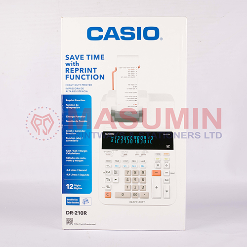 Calculator Casio Printing DR-210R 12 Digit - Main Image
