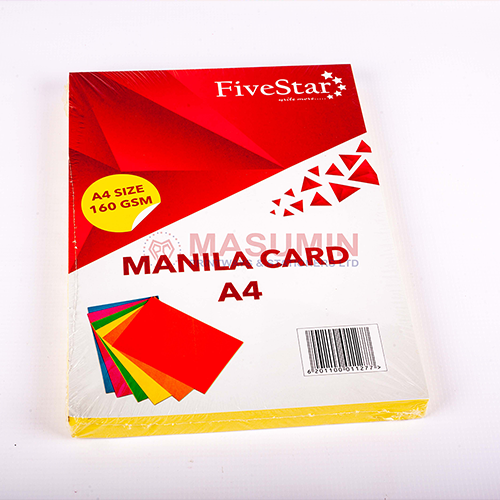 Manila - A4 - Yellow - 160gms - Masuminprintways