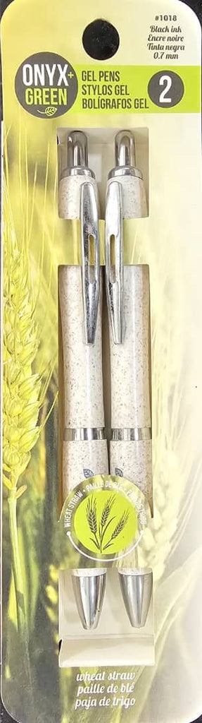 Ball Pen - Onyx Green - Black - Retractable - 2pcs