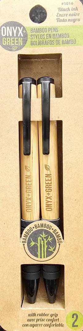 Ball Pen - Onyx Green - Black - Retractable - 2pcs