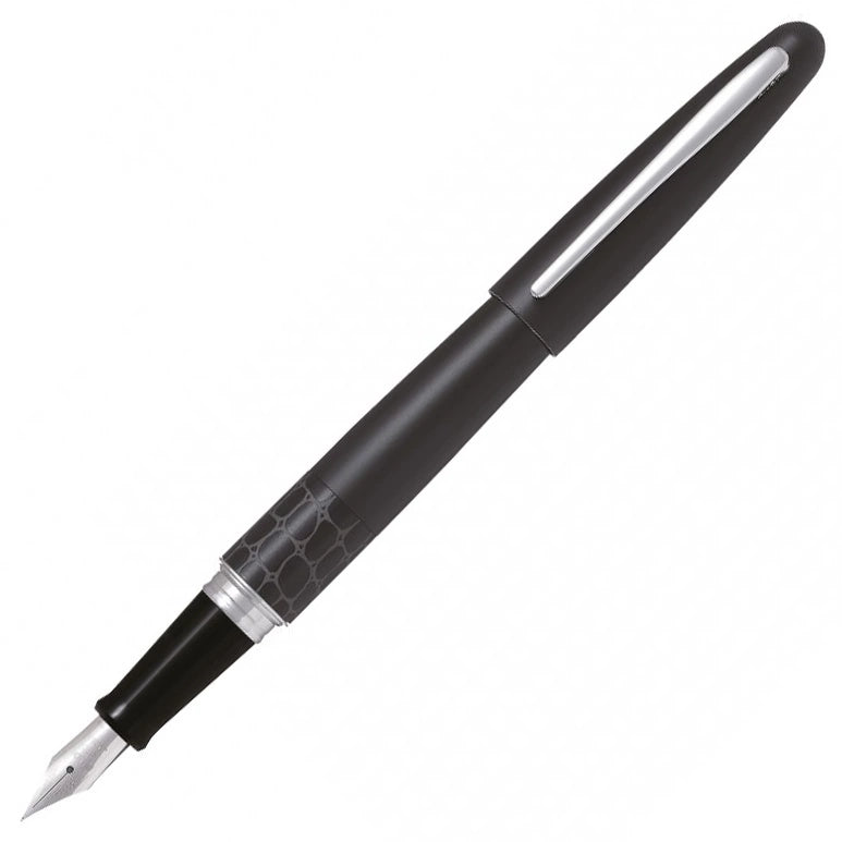 Fountain Pen - Pilot - Blue - Black Body - Crocodile - Inside Sponge