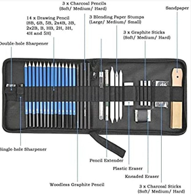Drawing Set - Foska - PA1001 - Artist - 35pc