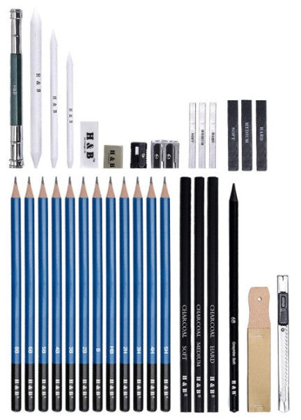 Drawing Set - Foska - PA1001 - Artist - 35pc