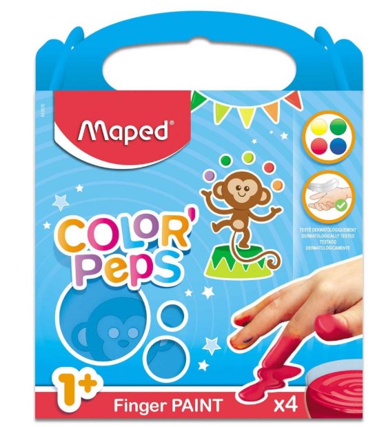 Finger Paint - Color Peps - Maped - 4 Colours