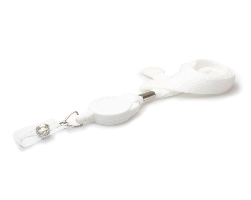 ID String - With Rope - White- Yoyo - Plastic Clip