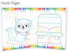 Colouring Book - Paint Bursh With 10 Color
