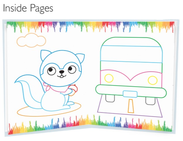 Colouring Book - Paint Bursh With 10 Color