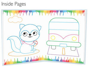 Colouring Book - Paint Bursh With 10 Color