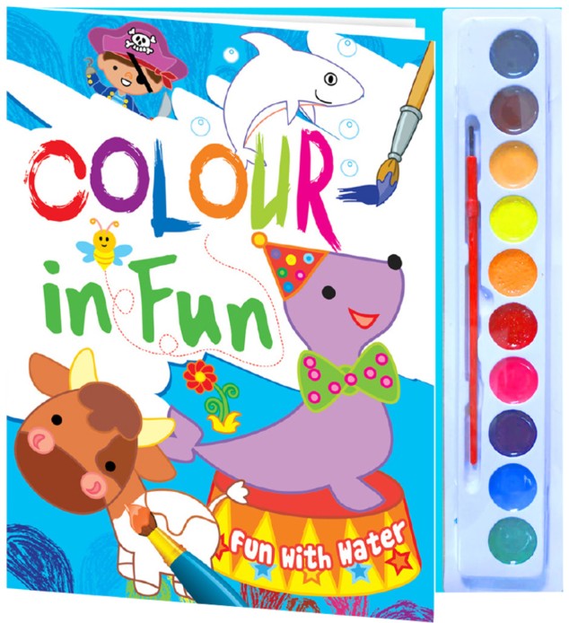 Colouring Book - Paint Bursh With 10 Color