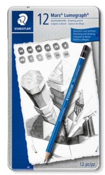 Pencil - Drawing - Staedtler - 12pc Set - Mars® Lumograph®