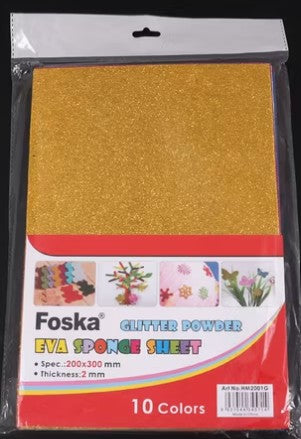 Foam Board - Glitter - A4 - Foska - HM2001G