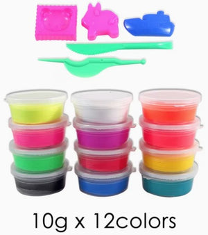 Clay - Modelling- 12 Colours - Light Clay - Foska