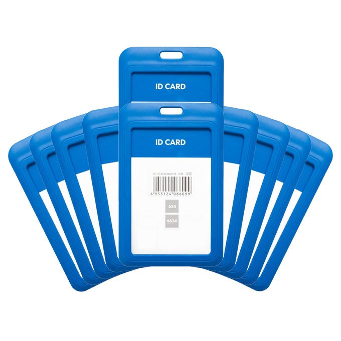 ID Card Holder - Thick - Plastic - Hongliang - Light Blue