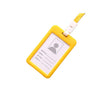 ID Card Holder - Thick - Plastic - Hongliang - Yellow