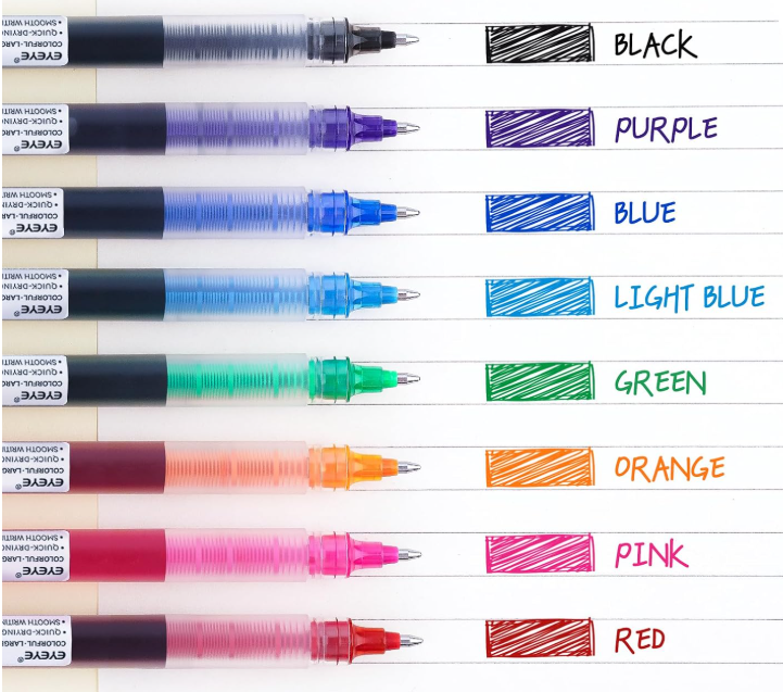Ball Pen - EYEYE - Roller Tip - Liquid ink - 0.7mm - 8pcs - T1155C