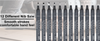 Drawing Pen - 12 Pens Set - EYEYE  - GP10 - Black ink