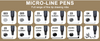 Drawing Pen - 12 Pens Set - EYEYE  - GP10 - Black ink