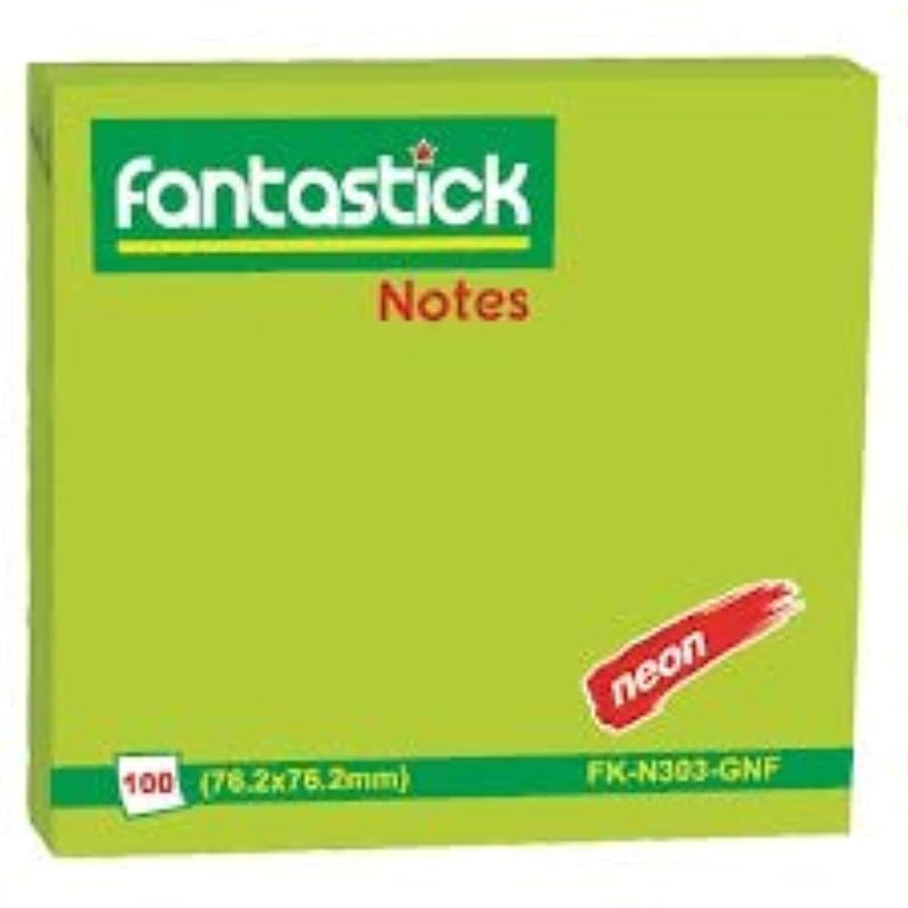 Post It - 3x3 - Fantastic - Green - FK-N303-GN