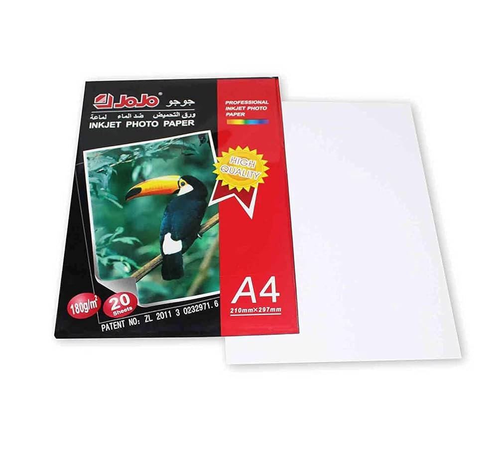 Glossy Paper - A4 - Jojo - 180Gsm - 2-sided
