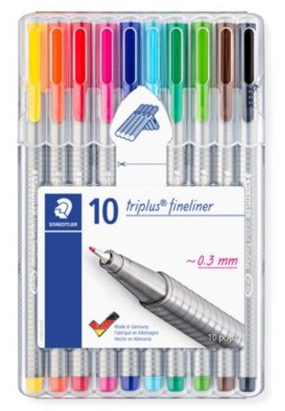 Ball Pen - Color - Staedtler - 10 Color Set -0.3mm