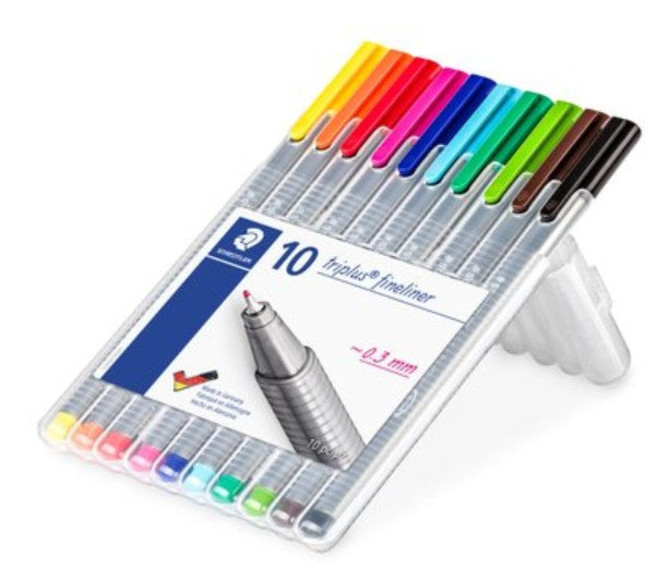 Ball Pen - Color - Staedtler - 10 Color Set -0.3mm