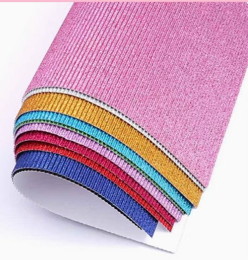 Craft Papar - A4 - Corrugated Paper (GLITTER) - Foska