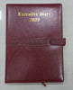 Diary - 2027 - A4 - Executive - With Button - Maroon