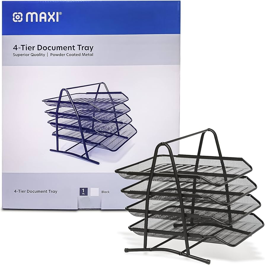 Tray - 4 Tier - Metal - Mesh - Maxi