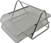 Tray - 2 Tier - Metal - Foska -  HY62002 - Silver