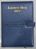 Diary - 2027 - A4 - Executive - With Button - Blue