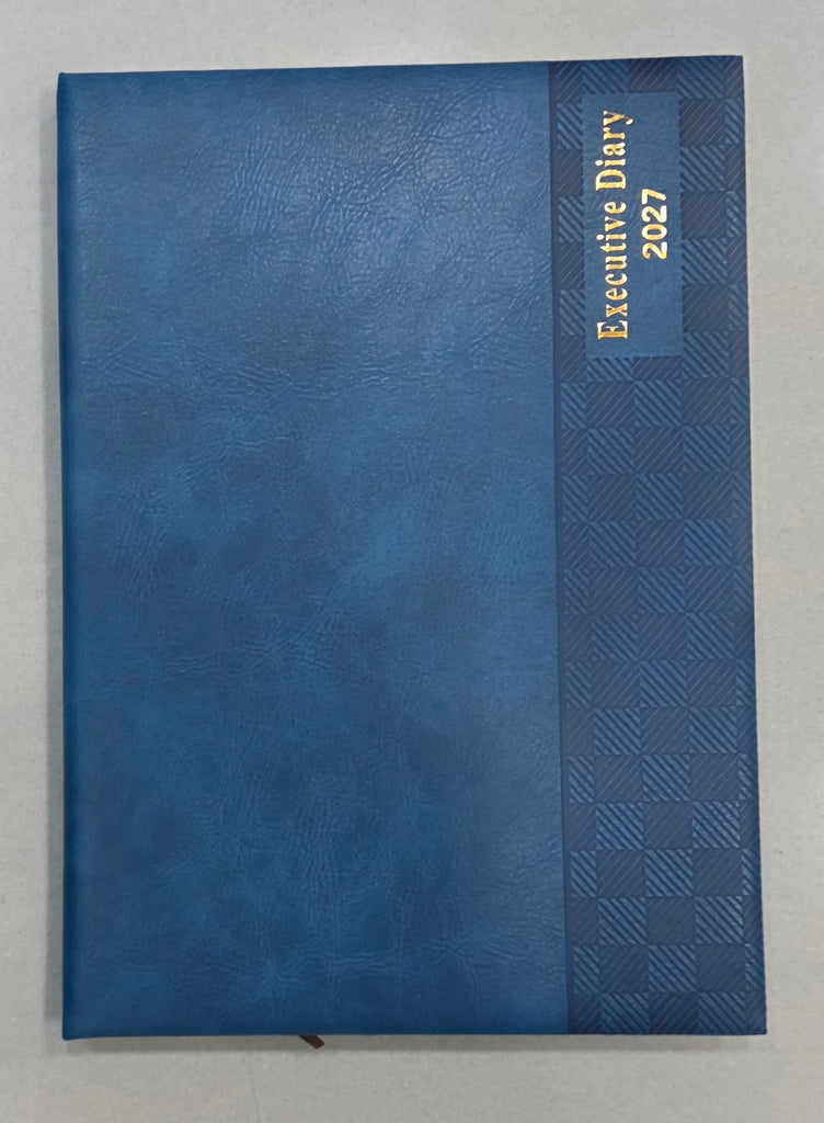 Diary - 2027 - A4 - Good Quality - Blue